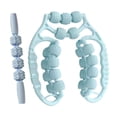 thumbnail image 4 of Rodillos de masaje para músculos, piernas, 21 ruedas, 4 ruedas, prácticos y versátiles, masajeadores de piernas para muslos, hombres, mujeres, viajes. Azul, 4 of 8