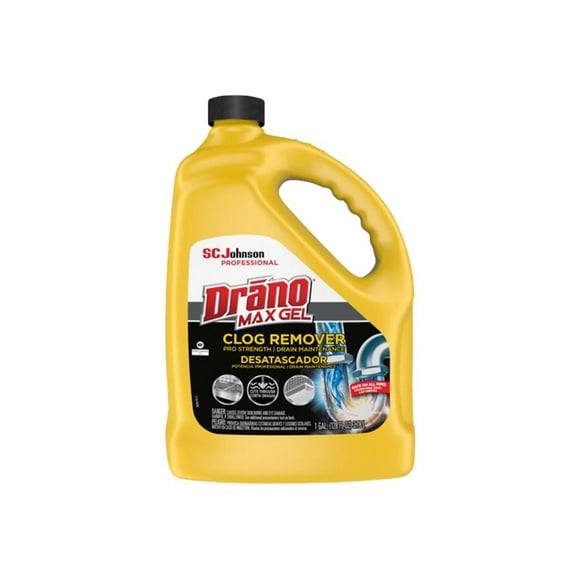 Drano Max Gel - Clog remover - gel - bottle - 1 gal - professional - natural