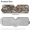 thumbnail image 7 of Uorisanigo Windshield Sunshade, Camo Hunting Print Sun Visor Compatible with Wrangler JK JKU TJ 1997-2018, UV Rays & Heat Protection Accessories for Jeep Wrangler - 52.95*16.14 inches, 7 of 7