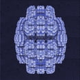 thumbnail image 1 of Ahgly Company Machine Washable Indoor Square Transitional Night Blue Area Rugs, 8' Square, 1 of 7