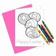 thumbnail image 4 of Coloring Cards: Set of 6 Easter Cards for Kids to Color and Practice Letter Writing - Happy Easter Cards with Envelopes 100% Recycled and Made in USA (Easter), 4 of 4