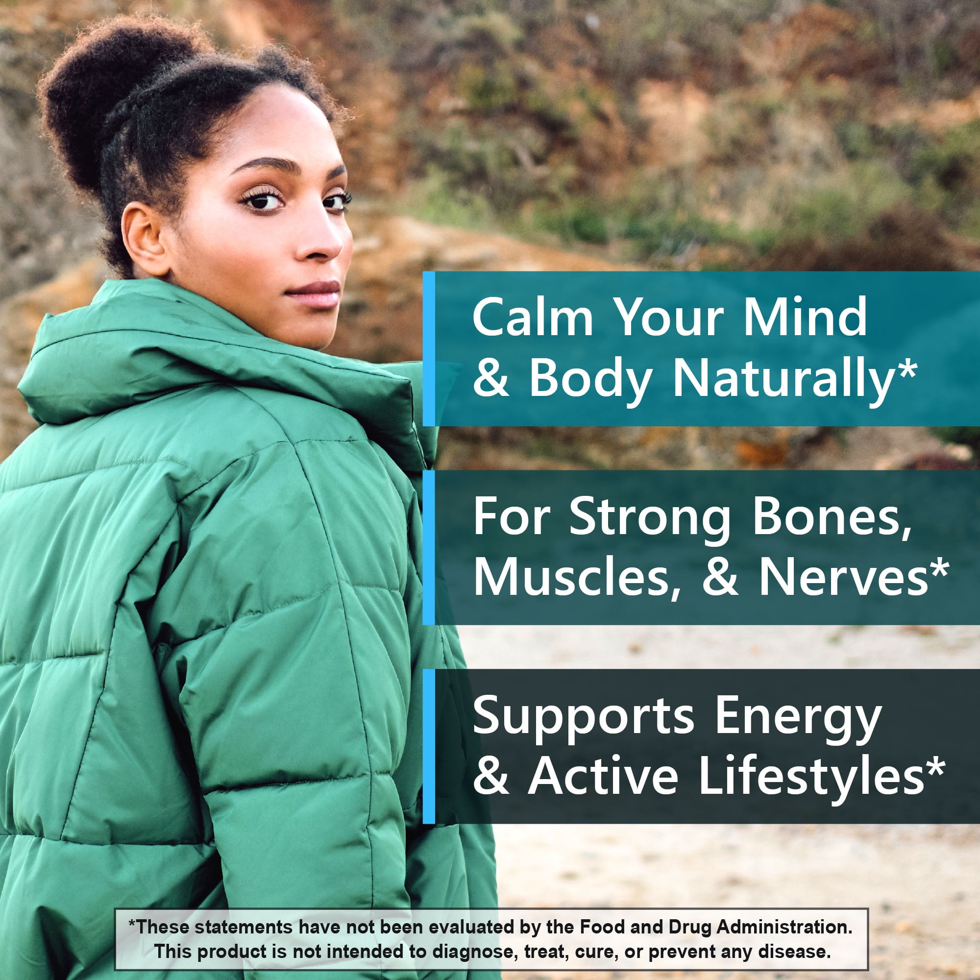 MyoActivo 5-in-1 Magnesium Complex - High Absorption - Chelated Magnesium Glycinate, Malate, Citrate, Taurate, & Aspartate for Calm, Stress, Muscles, Bones | 60 Capsules | Magnesium Supplement