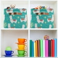 thumbnail image 7 of FREEAMG Collapsible Storage Basket Cute Llama Rectangular Storage Bins Baskets Toys Storage Bins with Handles for Bedroom Home Office 2PCS, 7 of 7