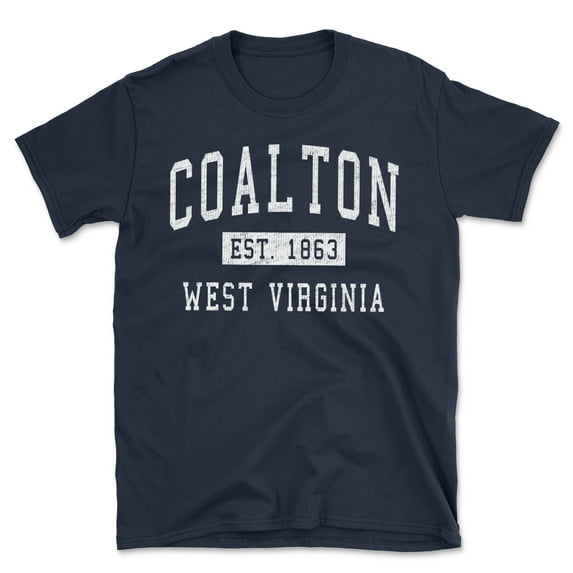 Coalton West Virginia Classic Established Men's Cotton T-Shirt