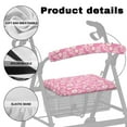 thumbnail image 5 of COEQINE Breast Cancer Rollator Walker Seat and Backrest Covers Pink Ribbon Medical Rollator Walker Seat & Back Covers Rollator Walker Accessories for Women Gifts for Women Friends, 5 of 7