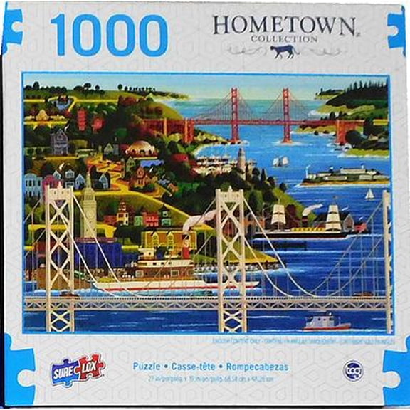 Sure-Lox 1000 Pc Jigsaw Puzzle Bridges of San Francisco