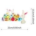 thumbnail image 1 of New Wooden Easter Decoration Party Supplies Door Pendant Ornament Easter Door Hanging Sign Corner Sign Easter Bunny Decor 3, 1 of 1