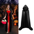 thumbnail image 1 of Capa con capucha Perfecl Capa de Halloween para fiestas y fotografía para hombres y mujeres Negro, 1 of 8