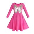 thumbnail image 1 of Robe Fille Hibou Crème Glacée Papillon Sequins Robe Quotidienne 8 Ans, 1 of 6