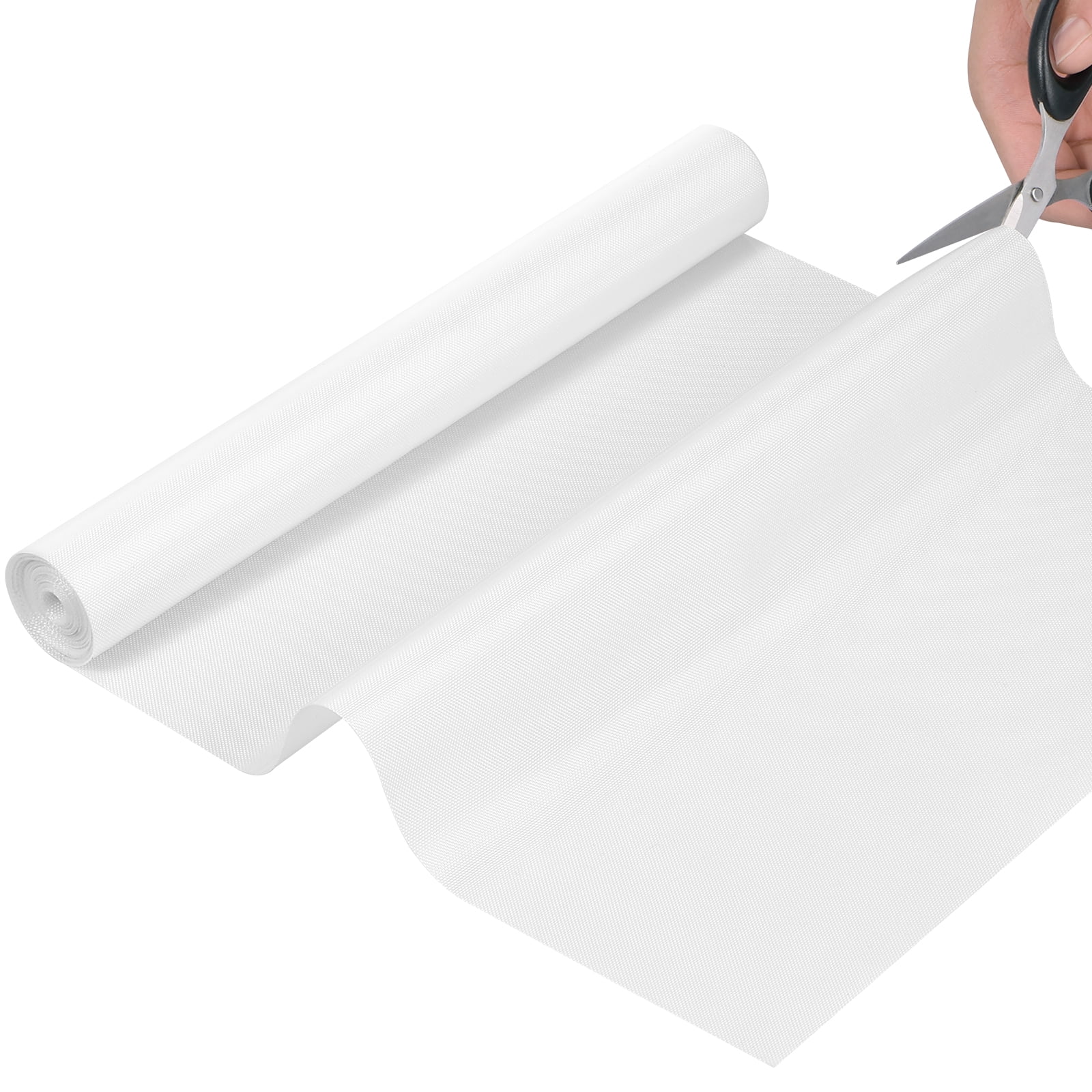 Vensio -16 Inch x 10ft Silicone Baking Mat Roll, Heat Resistant Non-Stick Pastry and Dough Rolling Mat for Kitchen Countertops, Reusable Cut-to-Size Oven Mat White