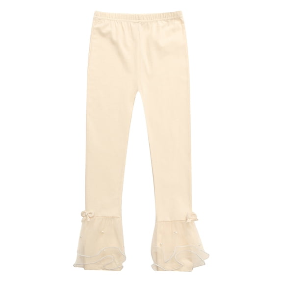 Richie House Girls' Girl Leggings With Ruffle Hem RH1871