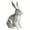 White, variant on Rabbit Statue Bunny Decor Geometric Arts Modern Figurine, Easter Table Decor, Large Rabbit Figurines Easter Table Centerpiece Decorative Bunny Sculpture Gift for Home Living Room Decor