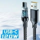 thumbnail image 2 of 120W Quick Charging Data Wire Type-C Real Time Power Digital Display On LED Screen Mobile Phone Power Charging Cable, 2 of 11