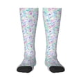 thumbnail image 2 of Picia Women Crew Soft Moisture-wicking Socks Sequins Pattern Design Cotton Socks, One Size fit All, 2 of 9