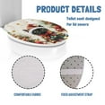 thumbnail image 6 of ZIATUBLE Xmas Tree Toilet Lid Seat Cover Black Cat Toilet Lid Covers for Bathroom Decoraction Toilet Seat Dust Cover Elongated Lids Fits Most Round Elongated and Oblong Lids, 6 of 6