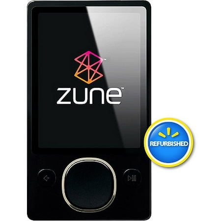 Microsoft Zune 80GB MP3 Player, Black, Refurbished