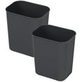 thumbnail image 4 of PTOOTP 2-Pack Black Rectangular Trash Bins Set, Simple and Stylish Design for Bedroom, Kitchen, Bathroom, and Home Use, 4 of 8
