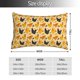 thumbnail image 2 of Fotbe Funny Chicken Funda de Almohada Decorativa Estilo Occidental, Lujo en Algodón, Fundas para Almohadas King, Cojín Estampado para Decoración del Hogar-14"x20", 2 of 6