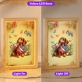 thumbnail image 2 of Dachshund Celebrates Spring and Enjoys a Happy Easter Acrylic Plaque with Wood Photo Frame Box Wiener Dog Lover Gifts Idea Light Box - 02001, 2 of 5