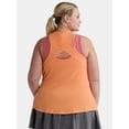 thumbnail image 2 of Avia Women's and Women's Plus Ribbed Shirred Back Tank Top, Size XS-4X, 2 of 4