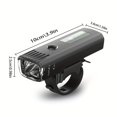 thumbnail image 3 of QJUHUNG USB Rechargeable Bike Light  German Standard LED Front Headlight  Outdoor Mountain Cycling Equipment  Automatic Light Sensing  Night Riding Safety Illumination, 3 of 6