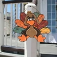 thumbnail image 6 of Rovga 1 Pcs Turkey Door Hanger Thanksgiving Decor Fall Decor Fall Door Hanger Thanksgiving Day Front Door Welcome Hanging Sign Fall Farmhouse Porch Home Decor, 6 of 6