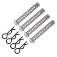 thumbnail image 4 of Fdit Body Post Mounts,Crawler Cars Parts,4pcs Body Post Mounts Aluminum Alloy Portable Shell Column Holder With R Clips For Axial SCX10 1/10 RC Car, 4 of 8