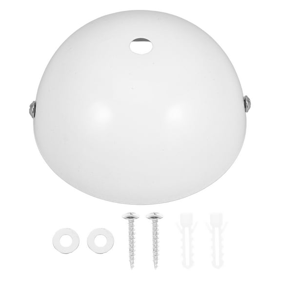 White Ceiling Base Plate for Chandelier Pendant Light Fixture Mounting Cover Canopy Decorative Light Plate 1 Set