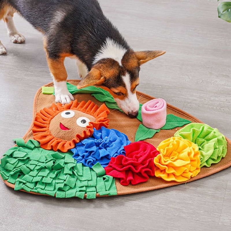 Snuffle Mat Interactive Feed Game Dog Puzzle Toys Pet Foraging Mat Easy to Fill