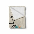 thumbnail image 2 of Hipster Soft Flannel Fleece Throw Blanket, Bicycle Vehicle with Wheels Full of Old Fashioned Hipster Urban Subculture, Cozy Plush for Indoor and Outdoor Use, 50" x 60", Multicolor, by Ambesonne, 2 of 6