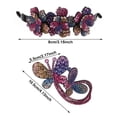 thumbnail image 2 of 2PCS Girls Bird Nest Hair Accessories Women's Fashion Meatball Headwear Bun Hair Claws Rhinestone Flower Hairpin Ponytail Clips 3, 2 of 8