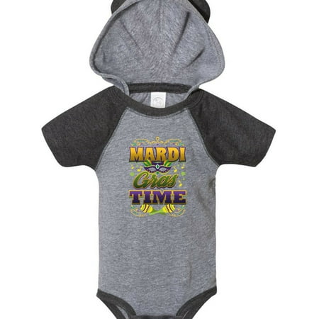 

Inktastic Mardi Gras Time Mask Beads Gift Baby Boy or Baby Girl Bodysuit