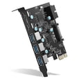 thumbnail image 2 of PCI-E x 1 to USB Expansion Card, USB 3.0 5Gpbs(3 x USB A - 2 x USB C - 1 x Internal 19-Pin Header) - USB PCI Express Card, PCIE Motherboard Card for PC Desktop, Support Windows Mac OS Linux, 2 of 15