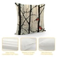 thumbnail image 4 of Birds Tree Throw Pillow Covers Nature Wildlife Cute Animals Birch Art Leaf Silhouette Print Decor Pillow Cover Home Decorative Square Pillowcase Pack, 4 of 5