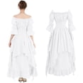 thumbnail image 5 of Renaissance Costume Women, Renaissance Dress, Medieval Dress for Women, Fairy Dress, Victorian Dress Renaissance Costume Women Gothic Witch Dress Medieval Wedding Dress, White L, 5 of 7