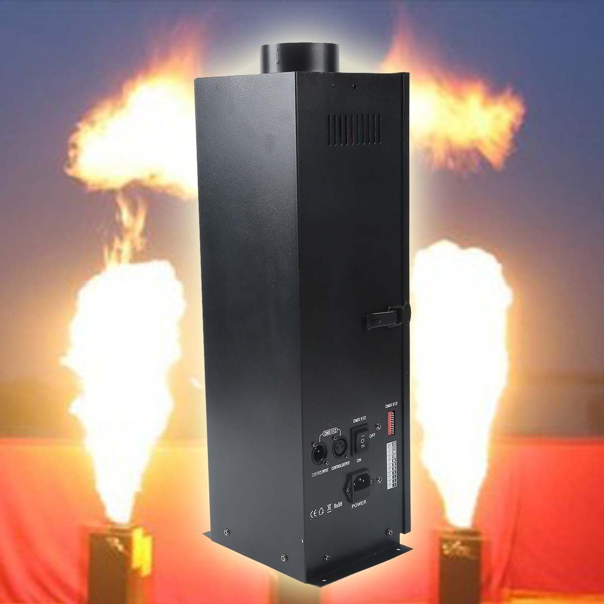 Flame Machine,Fire Spraying Machine with DMX512 Control Flaming Machine