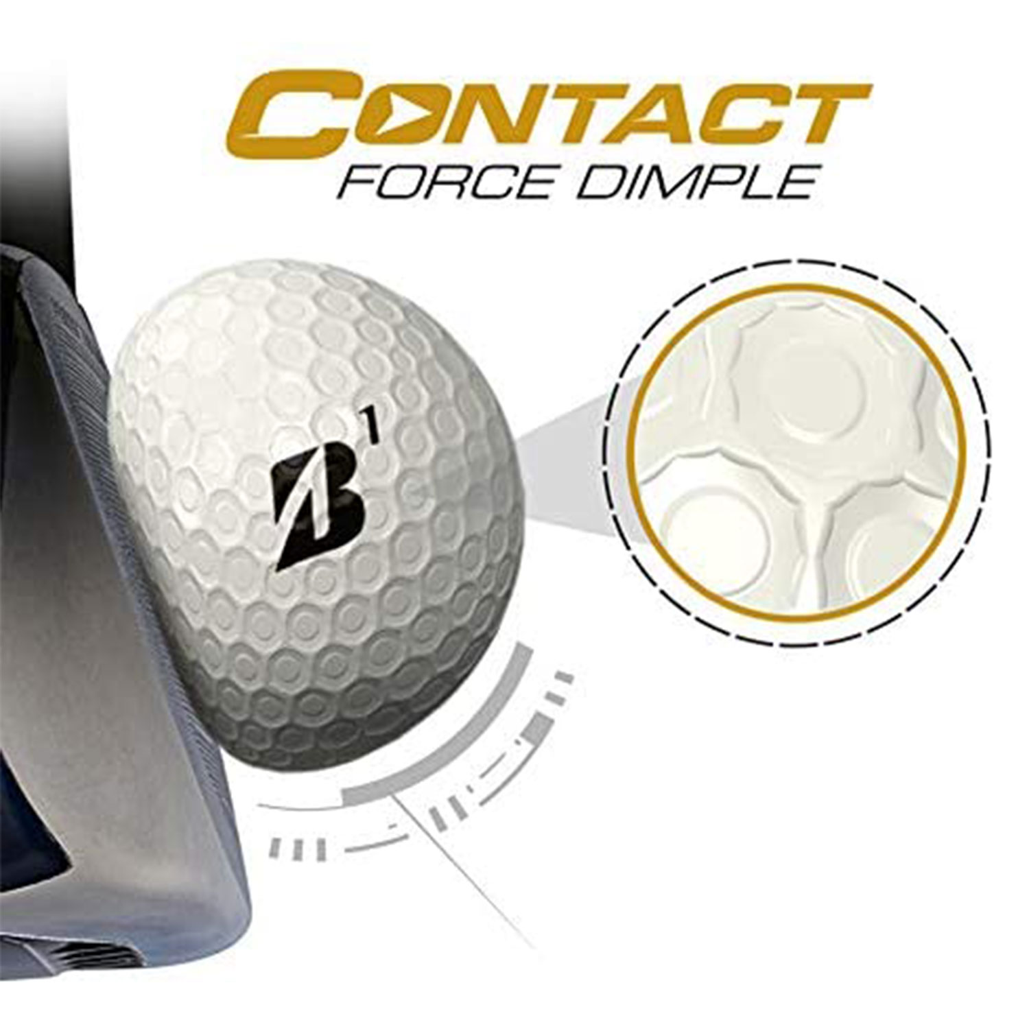 Bridgestone e12 CONTACT Golf Balls, 12 Pack White photo 3