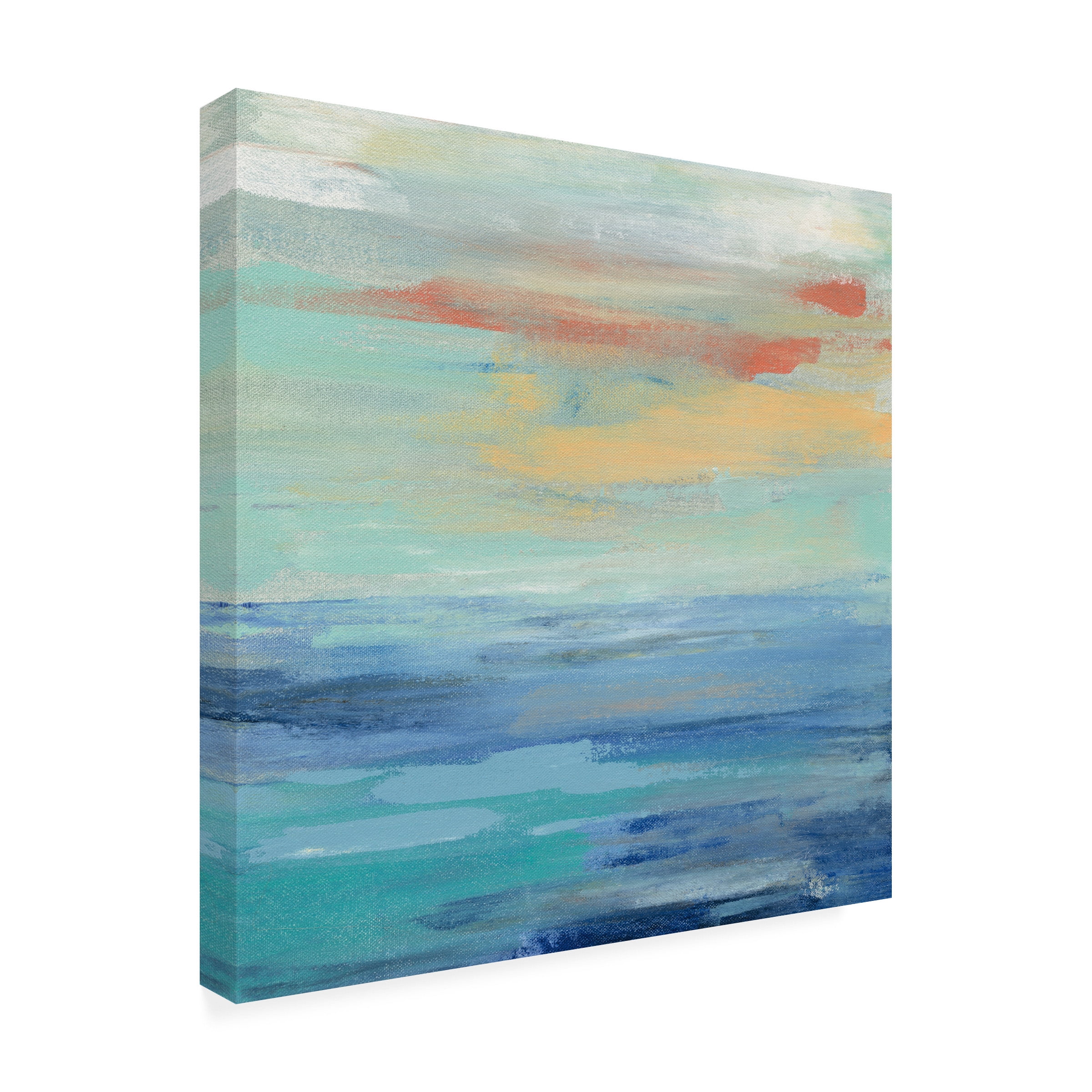 Trademark Fine Art 'Sunset Beach II' Canvas Art by Silvia Vassileva