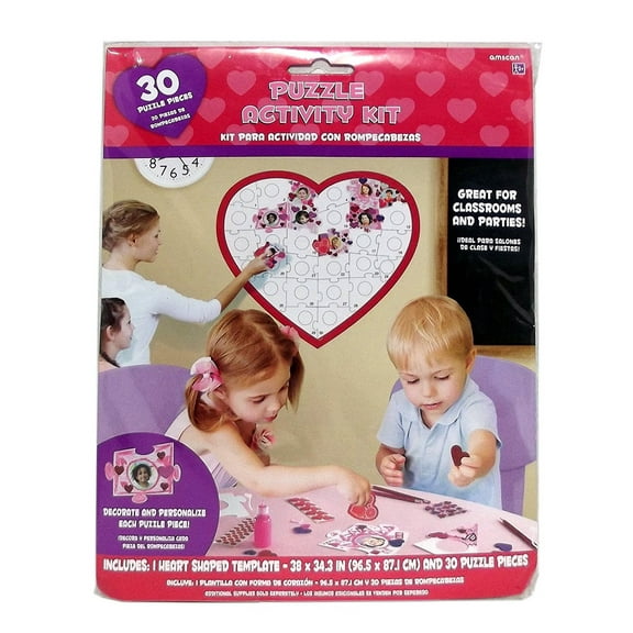 30 Piece Heart Puzzle Activity Kit