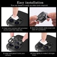 thumbnail image 2 of Fostbeen Camera Lens Protector Compatible with iPhone 14 Pro/ 14 Pro Max, 9H Tempered Glass Screen Protector, Metal Protective Lens Cover for iPhone 14 Pro/ iPhone 14 Pro Max - Black, 2 of 7