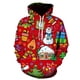 thumbnail image 1 of Sudaderas con capucha navideñas de Papá Noel y alce, ropa informal con impresión 3D, sudaderas para hombres y mujeres, Sudadera con capucha de gran tamaño, jerséis para niños, chándales, ropa, 1 of 4