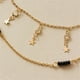 thumbnail image 5 of Collar para mujer, Joyas para mujer, Accesorios de joyería para mujer, Collar sencillo y sencillo de cuentas de arroz para mujer, Collar con colgante de estrella de cinco puntas doble, Collar de aleac, 5 of 5