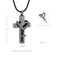 thumbnail image 3 of Cross Cremation Jewelry for Ashes Holder Urn Necklace Lockets for Human Ashes Pet Ashes Pendent for Ashes and Chain, 3 of 7