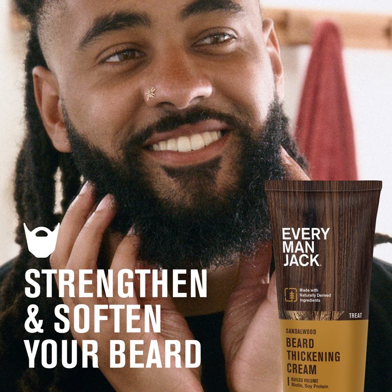 Every Man Jack Sandalwood Teak Beard Thickening Cream 2.8oz