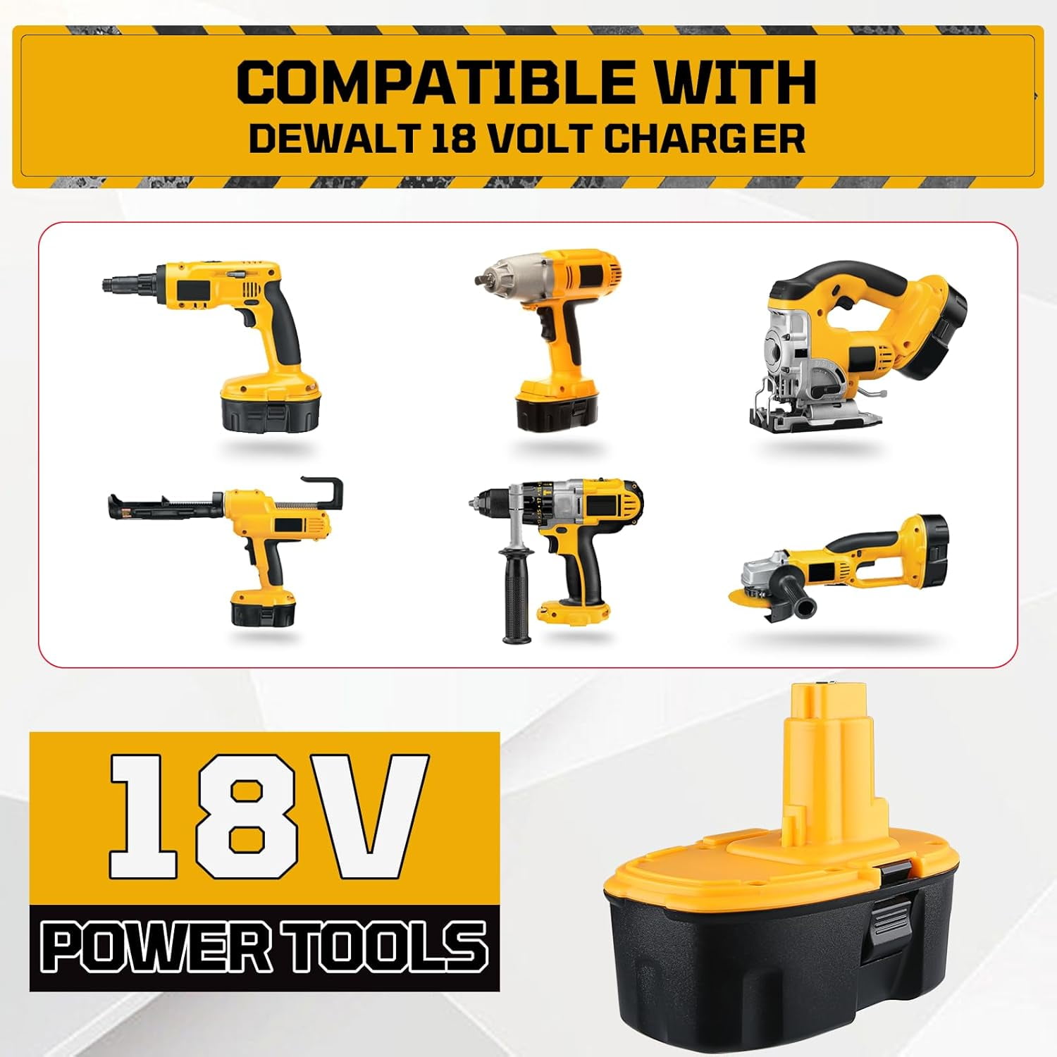 2Pack 18V Replace for dewalt Battery 4.5Ah 18v xrp Batteries DC9096 DC9099 DW9098 with DC9310 18V Dewalt Charger