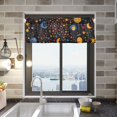 thumbnail image 2 of Yayeee Window Valance for Kitchen Farmhouse Rod Pocket Moon Pattern Short Curtain for Living Room, 2 of 6