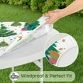 thumbnail image 5 of White Christmas Watercolor Tree Pattern Round Fitted Tablecloth with Elastic Edge,Dining Table Cover Waterproof,Outdoor Round Tablecloth for Camping,Dining,Indoor and Outdoor, 5 of 7