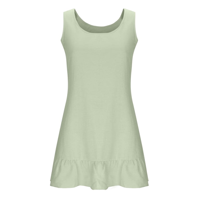 Fnooota Womens Plus Size Holiday Dresses, Casual Loose Fit Pleated Sleeveless Midi Dresses Mint Green Size 5XL - Walmart.com Fnooota Womens Plus Size Holiday Dresses, Casual Loose Fit Pleated Sleeveless Midi Dresses Mint Green Size 5XL - Walmart.com