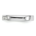 thumbnail image 3 of 14K White Gold Ring Band Wedding Diamond Lab Grown Round, Size 9, 3 of 7