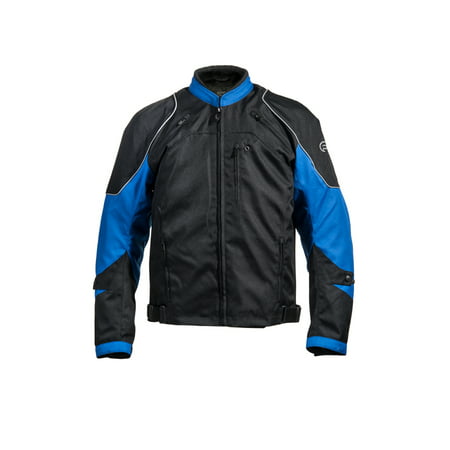 Fulmer, TJ181BLUL, Men's Traction Motorcycle Jacket - Blue,